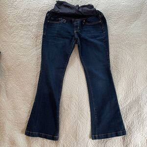 Gap 1969 Maternity 4S 4A Long & Lean Bootcut Jeans Dark Wash Size 27 / 4 Short